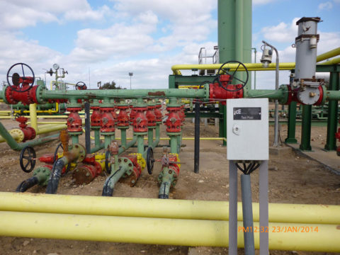 Non-metallic test station for a Central Processing Facility