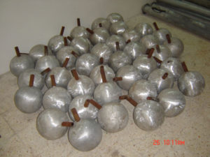 Spherical Aluminum Alloy Anodes Fabrication